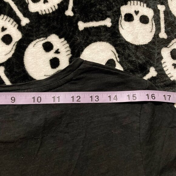 GARCIA Always & Forever sparkly graphic font black t-shirt ~  MEDIUM LARGE tee - Picture 10 of 14